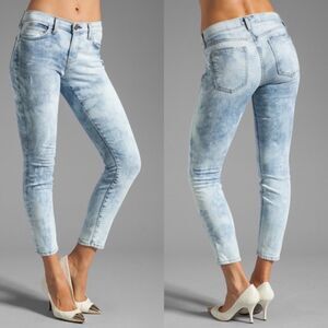 Current Elliot Crazy Wash Stiletto Retro 80s Jeans